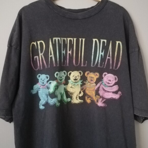 2021 H&M Grateful Dead with Dancing Bears T-Shirt Size M to L - Picture 2 of 8